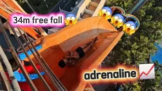 Review of the 34m free fall game 😱😱😱