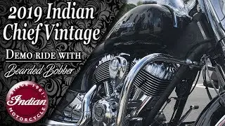 2019 Indian Chief Vintage quick first ride with The Bearded Bobber