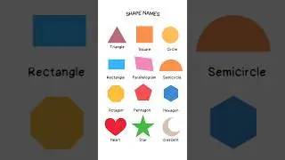 Learn shape names vocabulary A1 Level English