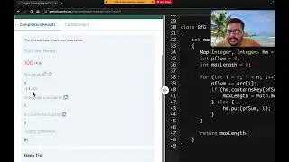 GFG | Largest subarray with 0 sum | Approach 3 | Using HashMap | TC : O(n) | SC : O(n)
