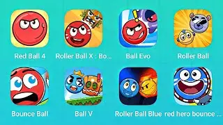 Red Ball 4, Roller Ball X, Ball Evo, Roller Ball, Bounce Ball, Ball V and More Red Ball Games