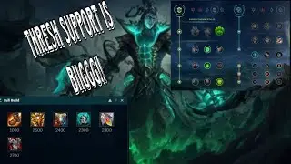 THRESH SUPPORT IS INSANEEE!!! I CARRY THE GAME - LEAGUE OF LEGENDS