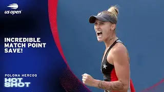 Amazing Match Point Save from Polona Hercog | 2025 US Open Qualifying Round 1