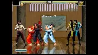 Street fighter Mortal kombat brawl 3 vs 3