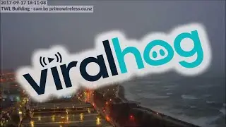 Lightning Strikes Wind Wand Art Sculpture in New Zealand || ViralHog