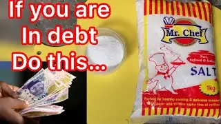 How To Pay Your Debts Immediately&hellip;.. Use salt to do this #money #salt #natural #debtors #business