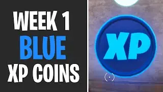 All Blue XP Coin Locations WEEK 1 - Fortnite