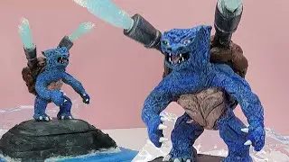 How to make Realistic Blastoise Diorama / Polymer Clay / ResinArt / Realistic Pokemon