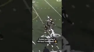 Punter caught his blocked punt and ran it 99 yards for a Touchdown 🔥🏈