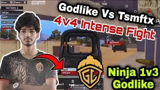 Godlike Vs Tsmftx 4v4 Intense Fight In @upthrustesports Diwali Battle | Godlike Vs Tsmftx