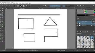 Line and Polyline in Krita
