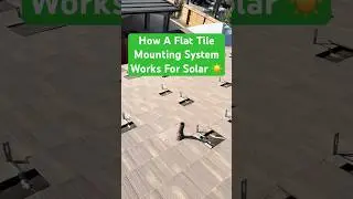 How A Flat Tile Mounting System Works For A Residential Solar System #solarcompany #solarenergy