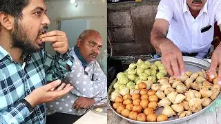 ૫૦ વરસ થી ફેમસ વિજય ભાઈ ખત્રી ના ગોટા 😁 જોતાજ ભૂખ લાગી જાય || Street food Mahuva Gujarat