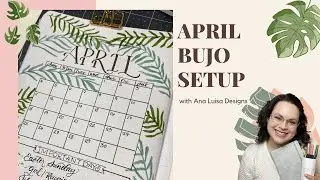 APRIL Bullet Journal Setup--Watercolor, Tombows, & Lots of Stickers!