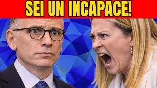 Scoppia la Guerra! Giorgia Meloni Risponde Con FURIOSA Determinazione A Letta!