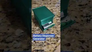 Customizable battery dispenser to reduce drawer clutter. Set size, rows, columns, and print.