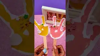 Tiny Hands, Big Memories 🖐️🐰 Handprint Art with My Girls! #shorts  #diy