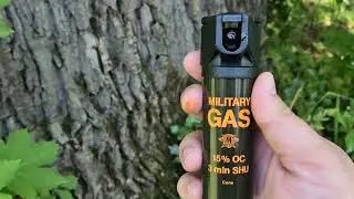 Gaz pieprzowy Military Gas 75 ml - Stożek z datą ważności do 01.05.2028 roku.