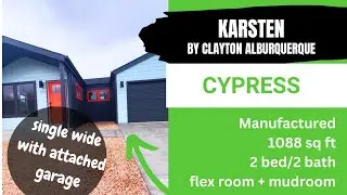 Cypress: A Modern Single Wide Home Tour with Garage & Mudroom!