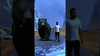 it's all about who's more hangry #nature #bear #winter #vfx #capcut