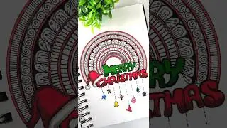 Christmas mandala art 🎉 #shorts #mandala #art #drawing #christmas