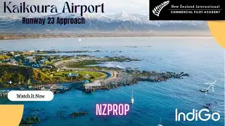 Kaikoura Airport runway 23 Approach (NZICPA) (IndiGo)