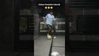 Zidane Roulette tutorial ⭐ #shorts #ytshorts #football #footballshorts #viral #trending #neymar#fyp
