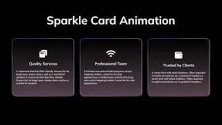 Sparkle Card Animation with HTML CSS & Responsive | HTML CSS Sparkle Card Animation @raselcoder