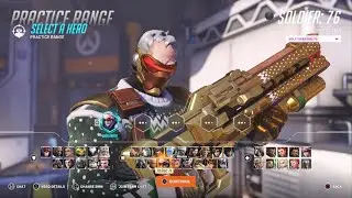 [PS5] Ugly Sweater: 76 skin Gameplay (With Golden Gun) - Overwatch 2