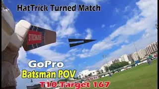 T10 Cricket League ! GoPro Batsman Helmet Camera POV