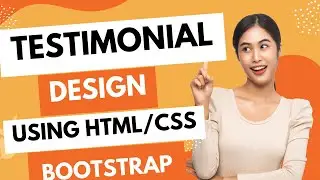 Testimonial Carousel Section Design Using HTML CSS: Create Responsive Review Slider by Bootstrap