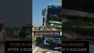 Amarnath Yatra Convoy Crash in J&K | 10 Pilgrims from MP Injured in Bus Collision | News9