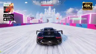 Racing Master 4k ultra Max Insan graphic gameplay l Harbin Ice and Snow World l Porshe 918 spyder 