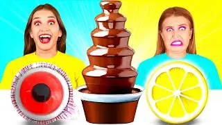 Chocolate Fountain Fondue Challenge | Funny Food Recipes by BaRaFun Challenge