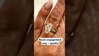 Обручальное кольцо с бриллиантом в закрепке &laquo;безель&raquo; ✨