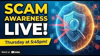 2/12/2026 - Stay Safe Online from Scammers, Recent Scams (Scam Awareness Live Stream, Vertical)