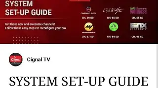 Cignal System Set Up Guide | Cignal New Channels | How to Set Up New Cignal Channels