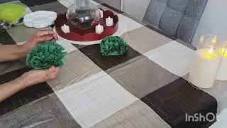 How to make Flower Decoration with Napkins 