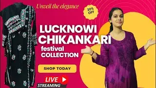 💫 Exclusive Sale | Grab Before It&rsquo;s Gone! Booking no-9236864971 #chikankari #fashion #yt #live 
