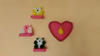 Wall Decoration Idea || DIY Teddy bear making || room decoration using paper