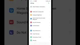 Home screen layout settings