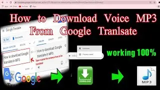 Save Voice MP3 file from google translate 2022