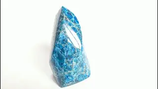 Blue Apatite Flames - Mined and Made in Madagascar!