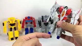 Transformers Authentics Bravo Bumblebee Optimus Prime Megatron Starscream Chefatron Review