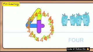 Learn number 4 | Number Game |Fun Learning |Pre-school Learning |