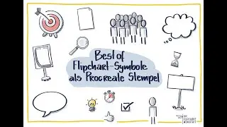 Das Best of der Flipchart-Symbole als Procreate Stempelset