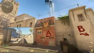 Counterstrike CS2 - Mirage mid smoke off window, connector and short - CS2