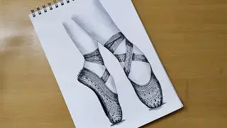 How to draw Easy Mandala art of Ballet dancer legs | Shoes | Ballerina | Zentangle art | Quick draw