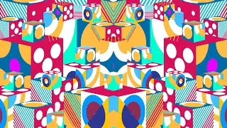 1 Hour Visual In Full HD / nr.471 / Retro Geometric Clubbing Background Video VFX