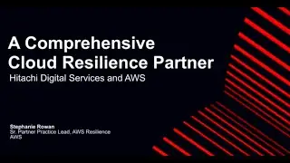 A Comprehensive Cloud Resilience Partner: Hitachi Digital Services and AWS